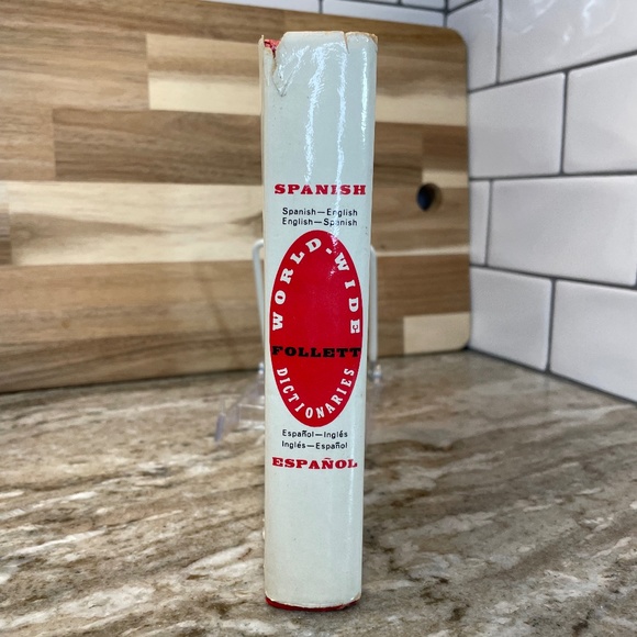 Book: SPANISH Dictionary by Follett World-Wide Hardcover USED Vintage 1961 - Picture 4 of 7